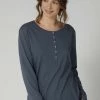 Triumph Femme MATCH Haut De Pyjama Moonlight Blue