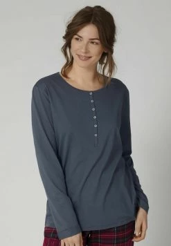 Triumph Femme MATCH Haut De Pyjama Moonlight Blue