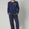 Triumph SETS CHARACTER BUTTONS Pyjama Sapphire Blue Femme