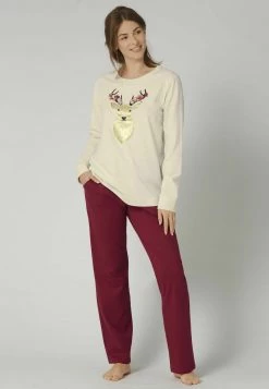 Triumph Femme CHARACTER Pyjama Nude, Bordeaux